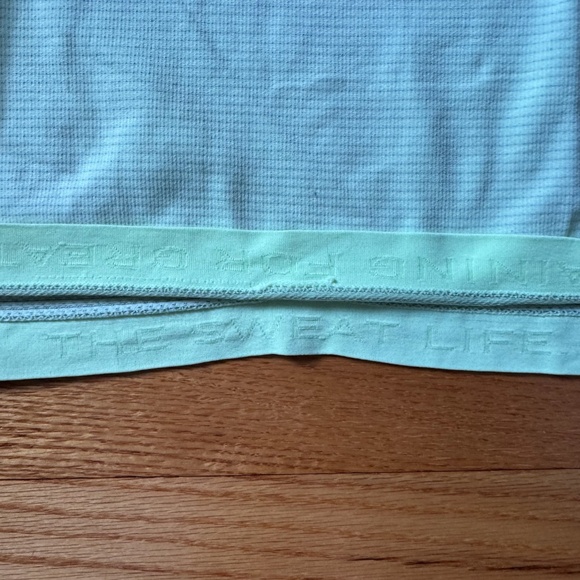 Lululemon yellow and white ombre Swiftly Tech workout tee shirt Size 8 - Picture 3 of 5